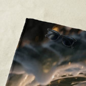 Ocean Waves & Sea Foam Beach Towel ビーチタオル (インサイチュ)