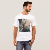 Ocean Waves & Sea Foam Graphic T-Shirt for Men Tシャツ (正面フル)