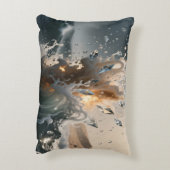 Ocean Waves & Sea Foam Throw Pillow Cover アクセントクッション (裏面(縦))