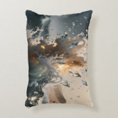 Ocean Waves & Sea Foam Throw Pillow Cover アクセントクッション (正面(垂直))
