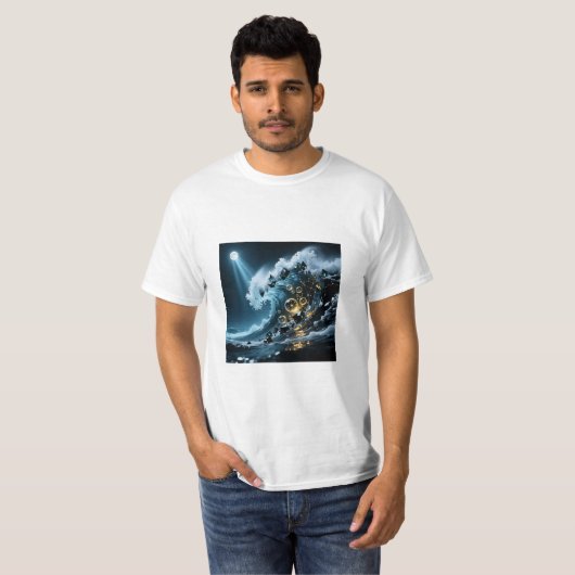 Ocean Waves T-Shirt Tシャツ (正面フル)