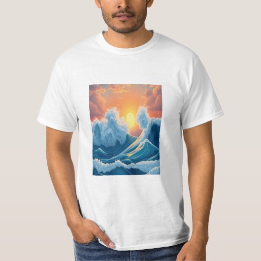 Ocean Waves T-Shirt Tシャツ (正面)