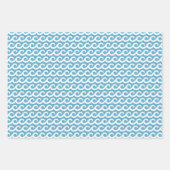 Ocean Waves Wrapping Paper Set of 3 ラッピングペーパーシート (正面2)