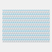 Ocean Waves Wrapping Paper Set of 3 ラッピングペーパーシート (正面)