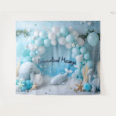 Ocean Whale Balloon Arch Backdrop タペストリー (正面(横))