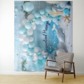 Ocean Whale Balloon Arch Backdrop タペストリー (インサイチュ)