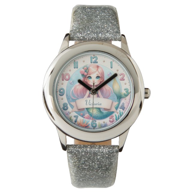 Ocean Whimsy Mermaid Watch 腕時計 (正面)