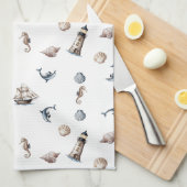 Ocean Whispers! キッチンタオル (四つ折り)