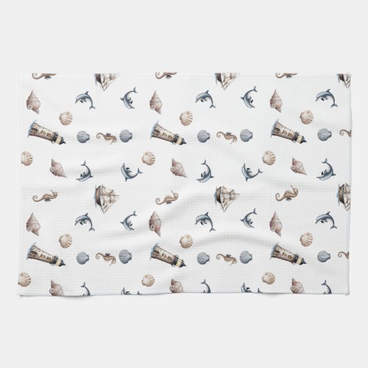 Ocean Whispers! キッチンタオル (横)