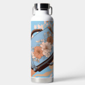 Oceana Floral Ai art  ウォーターボトル (正面)