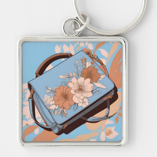 Oceana Floral Ai art  キーホルダー (正面)