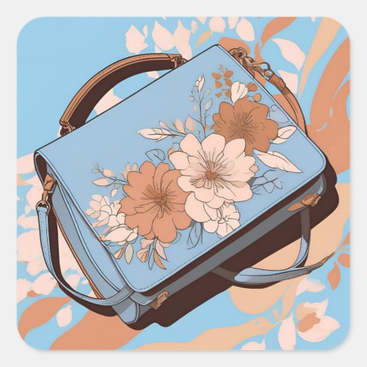 Oceana Floral Ai art  スクエアシール (正面)