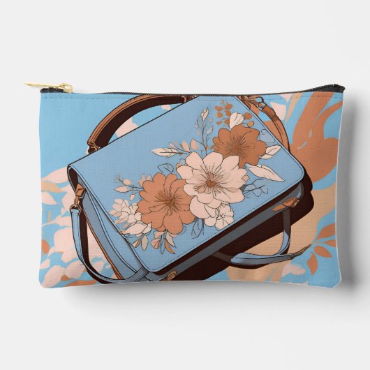 Oceana Floral Ai art iphone 17 case  アクセサリーポーチ (正面)