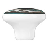 Oceanic Art Nouveau Turquoise Silver  セラミックノブ (側面)