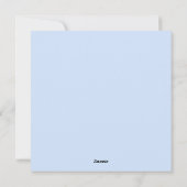 Oceanic blue Christ and the waves design シーズンカード (裏面)