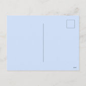 Oceanic blue Christ and the waves design シーズンポストカード (裏面)