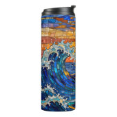 Oceanic Coastal Ocean Waves Sunset   タンブラー (回転左)