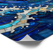 Oceanic Coastal Ocean Waves Sunset   ポスター (角)