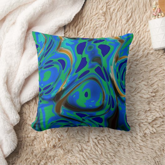 Oceanic colours  クッション (ブランケット)