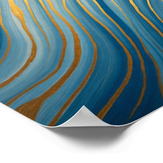 "Oceanic Gold Flow ポスター (角)