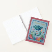 Oceanic Magic Embroidered Mermaid Journal ノートブック (内部)