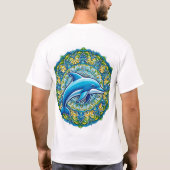 Oceanic Mandala: Dolphin's Embrace Tシャツ (裏面)