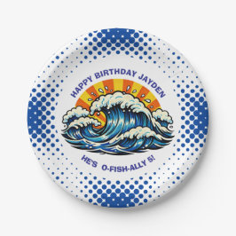 Oceanic Maritime Ocean Themed for Boy's Birthday ペーパープレート