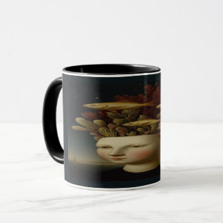 Oceanic Mind Coral Crown Surreal Art Mug マグカップ