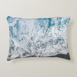 Oceanic Serenity Beach Water Pillow アクセントクッション