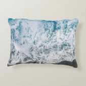 Oceanic Serenity Beach Water Pillow アクセントクッション (裏面)