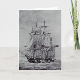 Oceanic Trek Graphic Ships Fine Art カード