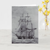 Oceanic Trek Graphic Ships Fine Art カード (黄色い花)