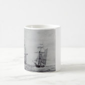 Oceanic Trek Graphic Ships Fine Art コーヒーマグカップ (中央)