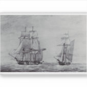 Oceanic Trek Graphic Ships Fine Art シール (正面)