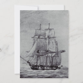 Oceanic Trek Graphic Ships Fine Art 招待状