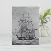 Oceanic Trek Graphic Ships Fine Art 招待状 (スタンド正面)