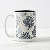 Oceanic Vibes Botanical Corals ツートーンマグカップ (左)