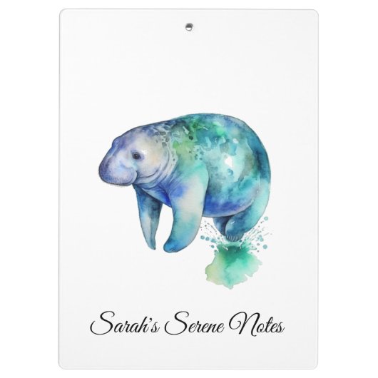 Oceanic Whisper Manatee, custom クリップボード (裏面)