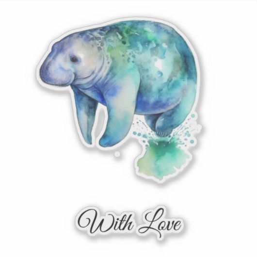 Oceanic Whisper Manatee, custom シール (正面)