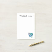 Oceanic Whisper Manatee, custom ポストイット (デスク上)