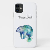 Oceanic Whisper Manatee, custom Case-Mate iPhoneケース (裏面)