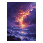 Oceano y cielo embravecidos: surrealismo  ポスター (正面)