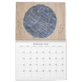 Oceans 2026 Landart Calendar pebbles beach art カレンダー (2月 2026)