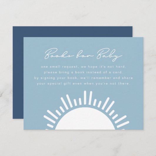 OCEANSIDE熱帯ビーチブックベビーカード 招待状 (正面/裏面)