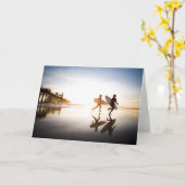 Oceanside Beach カード (黄色い花)