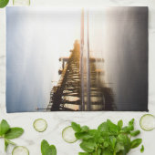 Oceanside Beach キッチンタオル (折り畳み)