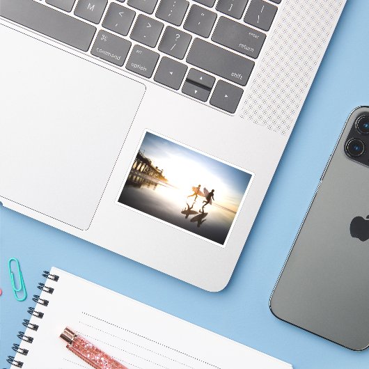 Oceanside Beach シール (ノートパソコンとiPhone)