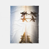 Oceanside Beach フリースブランケット (正面)