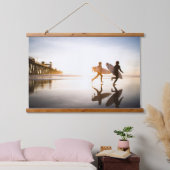 Oceanside Beach 吊り下げ型タペストリー (寝室)