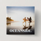 Oceanside Beach 缶バッジ (正面)